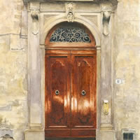 Porto di Firenze – Florence Building Door – Italy Art Gallery – Fine Art Prints For Sale