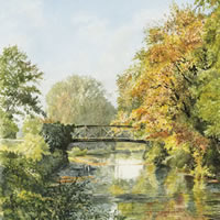 Bowers Bridge Wey Navigation Guildford – Surrey Scenes Art Gallery – Fine Art Prints For Sale
