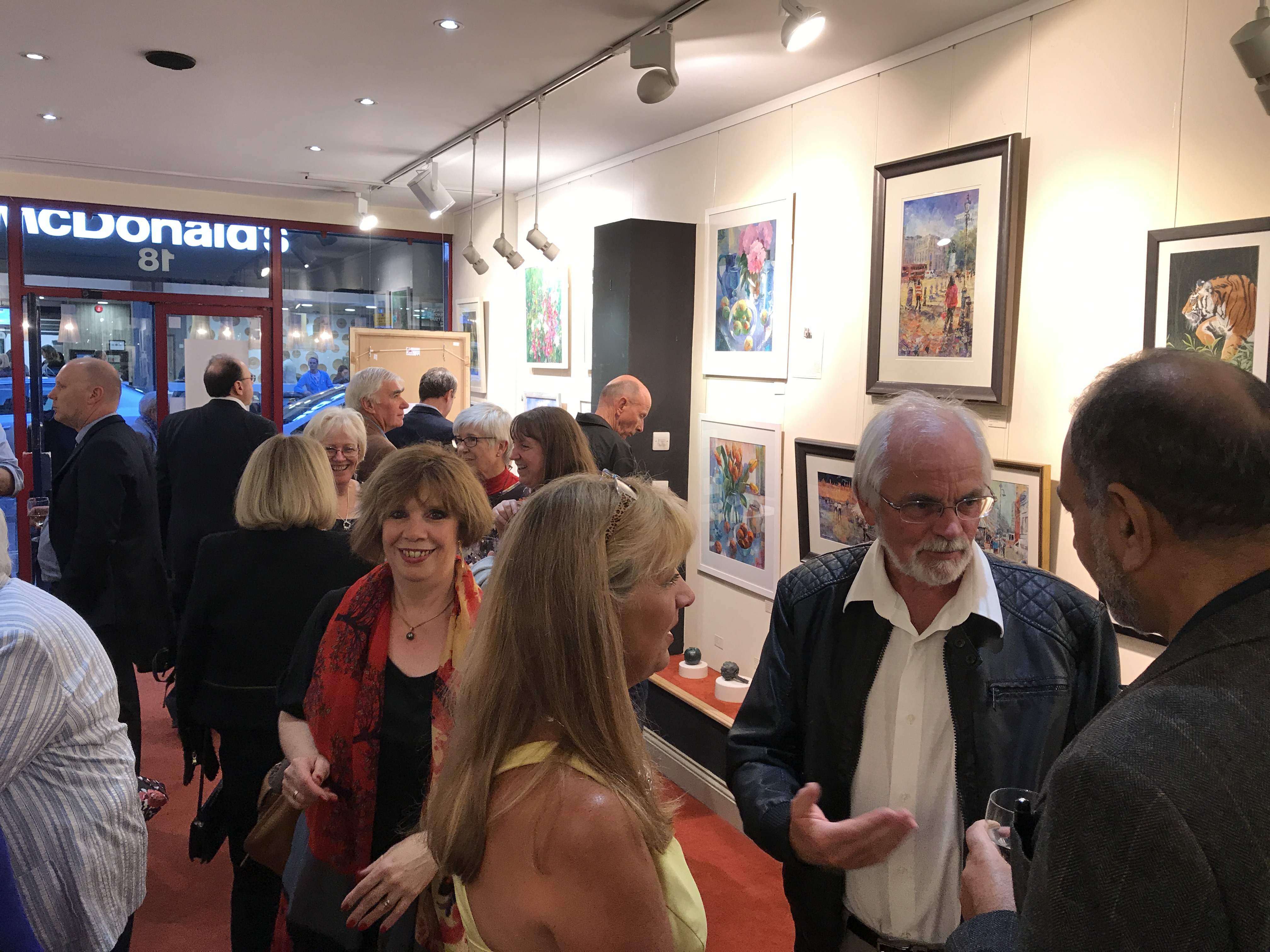 North Surrey Artists Group Exhibition at Barbers Gallery Woking - Preview Evening