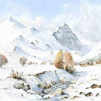 Val-d’Isère-Alpine-Painting-Mountains-Snow-Art-Gallery