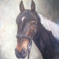 Horse Portrait Painting – Commissions by Surrey Artist Ian Henderson – Woking Art Society
