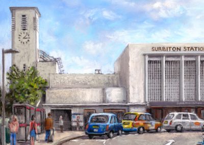 Surbiton Railway Station Painting – Surrey Art Gallery