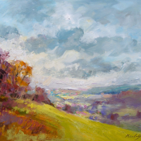 Box Hill near Dorking Surrey – Original Oil Painting by Melanie Cambridge
