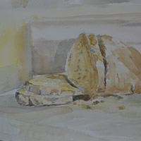 Bread Painting by Redhill Surrey Artist Dipen Boghani