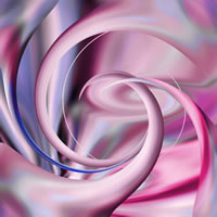 Abstract Digital Art – Twisted Pink – Guildford Surrey Artist – Nicola Hawkes – Wibbles