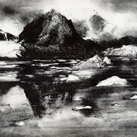 Magdelena Fiord – Rose Seber – Rock Climbing and Mountain Art and Stone Lithography – Surrey Art Gallery