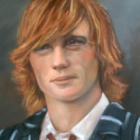 Portrait Painting of Young Man – Colette Simeons – Portrait Artist – Surrey Art Gallery