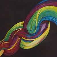 Rainbows Twist – Contemporary Surrey Artist – Penelope Cake – Gallery