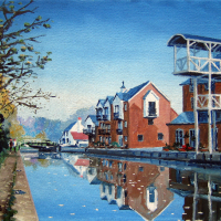 Thames Lock Weybridge Surrey – Wey Navigation Canal Art Gallery