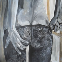 Woman Rear View – Gem Gem – Contemporary Art Gallery – London Artist Elaine Pigeon