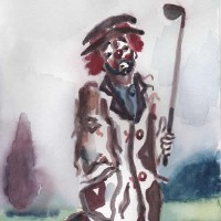 Clown – Oh! I’ve Lost Me Balls! – Clown Artist – Miles Baker – Surrey Art Gallery
