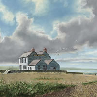 Old Neptune Pub, Whitstable, Kent – David Whitson – Paintings in Oils – Woking Society of Arts – Surrey Art Gallery
