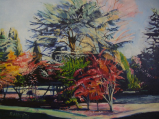 Spring At Wisley Gardens - Rodney Thomas Annetts - Woking Society Of Arts - Surrey Artists Gallery
