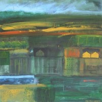 Surrey Hills – Hampshire Artist Jan Rippingham – Paintings in Acrylics – Surrey Art Gallery