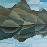 Wast Water – Lake District – Abstract – Tiffany Budd – Fine Artist – The National Acrylic Painters Association – Surrey Artists Gallery