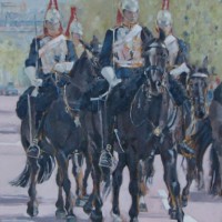 Household Cavalry I – Mark Dorsett – Watercolour and Oil Paintings – Littleton Artists Group
