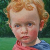 Portrait of Child – Milo – Iain White – Surrey Artist – Portraits and other Paintings in Acrylic, Pastel and Conte