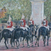 Household Cavalry II – Mark Dorsett – Watercolour and Oil Paintings – Littleton Artists Group