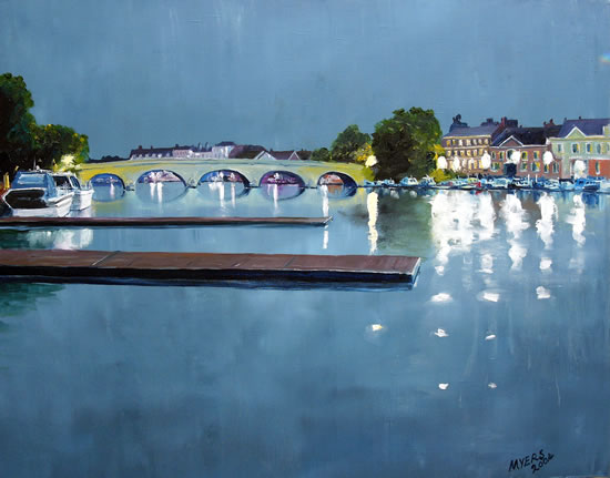 Henley Bridge Painting - River Thames Art Gallery