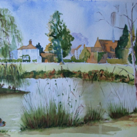 Pirbright Pond – Surrey Scenes Art Gallery