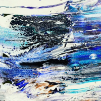 Abstract Art – West Surrey Artists member Ingrid Skogland – Angels in the Water