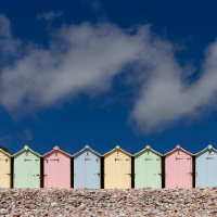 Beach Huts – Devon England – Guildford Surrey Photographer Sue Roche – Surrey Artists Gallery
