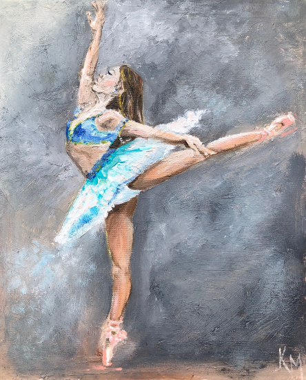 Ballet Dancer Commissioned Portrait - Woking Surrey Figurative Artist Katharine Mann