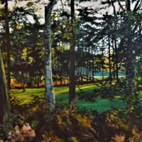 St Georges Hill Weybridge Surrey through the Trees – Commissioned Landscape