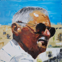 Portrait of my Father – Contemporary Oil and Watercolour Portraiture and Figurative Artist Peter Fodor