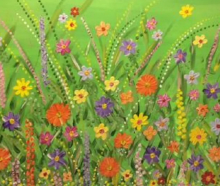 Flower Painting - Nana's Treasure - The Art Society Reigate Artist Gary Meeke