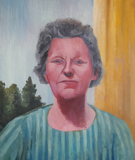 The Artist's Mother - Portrait by John Hart Mills, Staines on Thames Artist