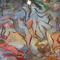 Matisse Inspired Nudes – Painting by Sunbury on Thames Art Society Member – Molesey Surrey Artist Hildegarde Reid