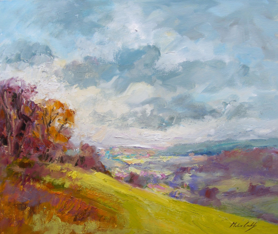 Box Hill near Dorking Surrey - Original Oil Painting by Melanie Cambridge