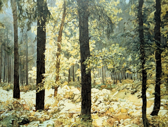 Denny Wood near Brockenhurst New Forest National Park - Watercolour Painting by Surrey Artist Jacqui Slade
