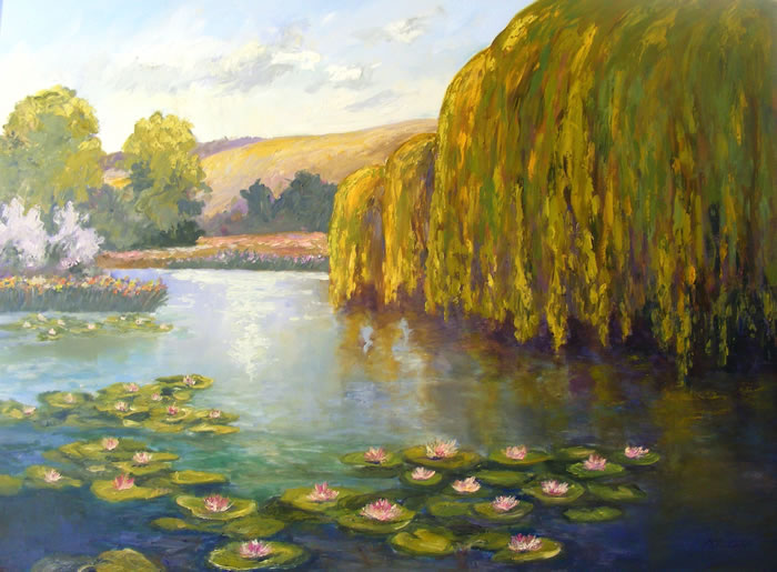 Lily Pond Art Commission from Surrey Artists website