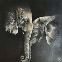 In Her Shadows - by Epsom Artist Tasmeen Oozeerally