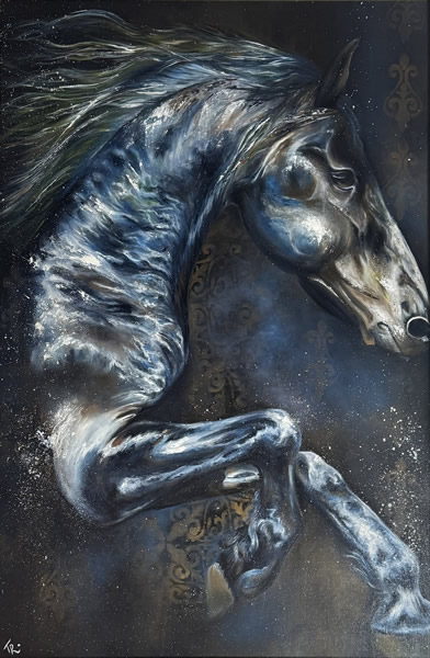 Midnight Shadow - Epsom Artist Tasmeen Oozeerally