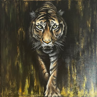 Whispers of The Shadow – Epsom Artist and Tadworth Art Group member Tasmeen Oozeerally