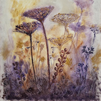 Winter Seed Heads and Wild Flowers – Watercolour Painting – Woking Surrey Art Gallery
