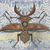 Steampunk Art – Mechanical Bug Painting by Woking Surrey Artist Chris Grace