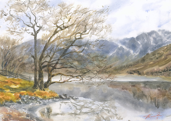 Buttermere Shoreline - Lake District Watercolour by Surrey Landscape Artist Nadia Poe Buttermere Shoreline - Lake District Watercolour by Surrey Landscape Artist Nadia Poe